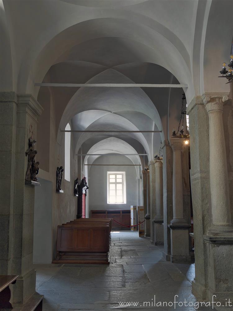 Biella (Italy) - Lateral nave of the Ancient Basilica of the Sanctuary of Oropa